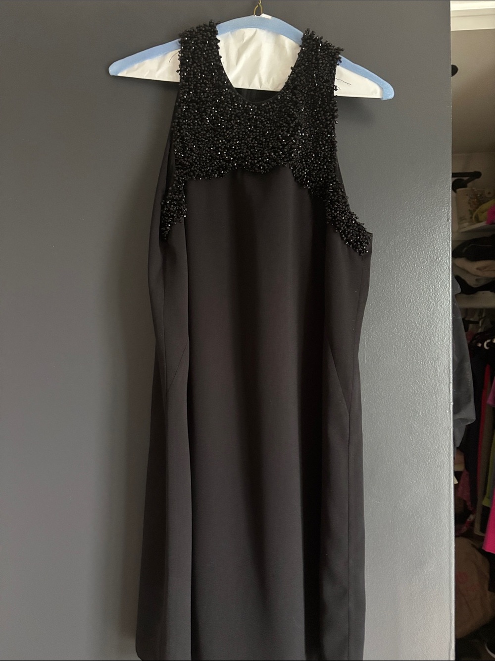 Black lined dress